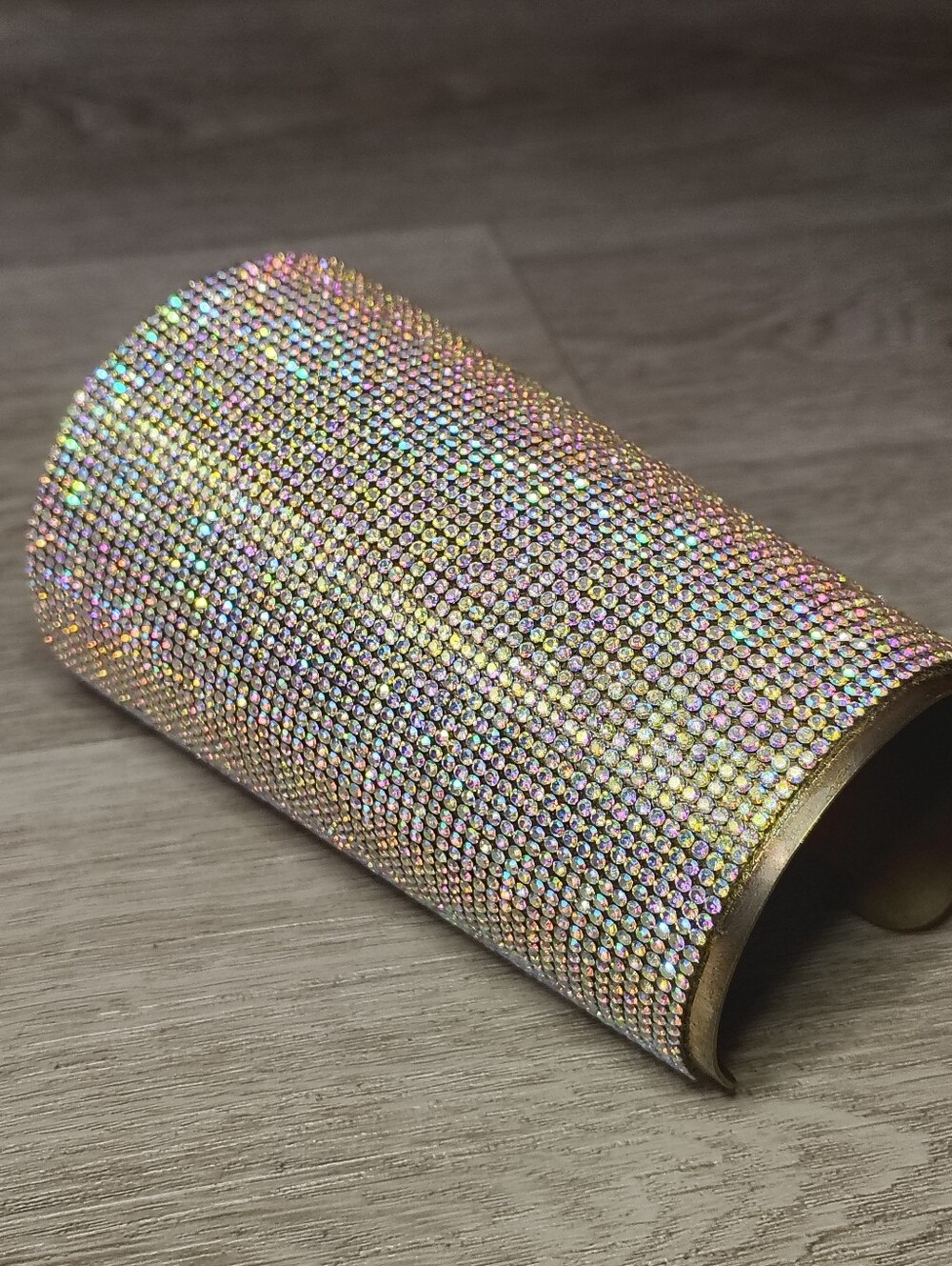 Sparkling Rhinestone Translucent Wrist Cuff - Picture 6 of 6